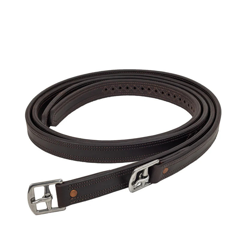 Syd Hill Polo Cross-Stitched Leather Stirrup
