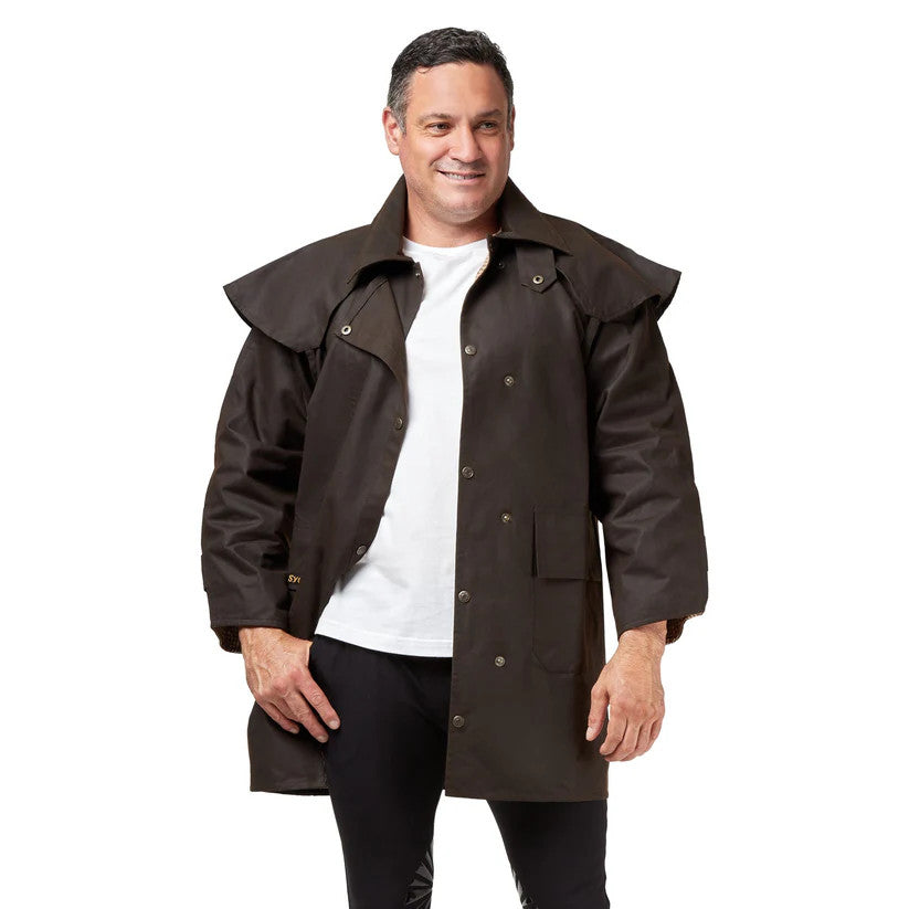 Syd Hill Deluxe Oilskin 3/4 Length Coat