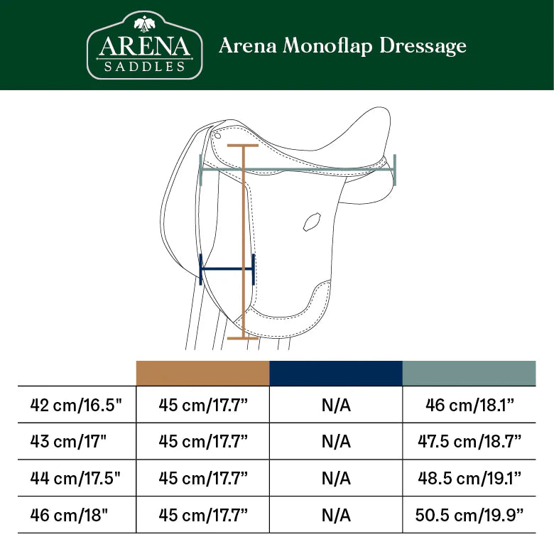 Arena Dressage Monoflap Saddle