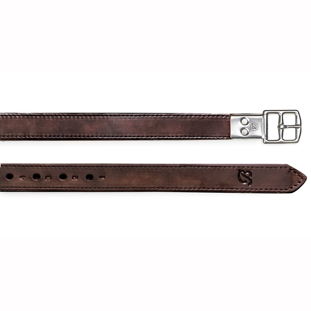 Bates Stirrup Leathers with Heritage Leather