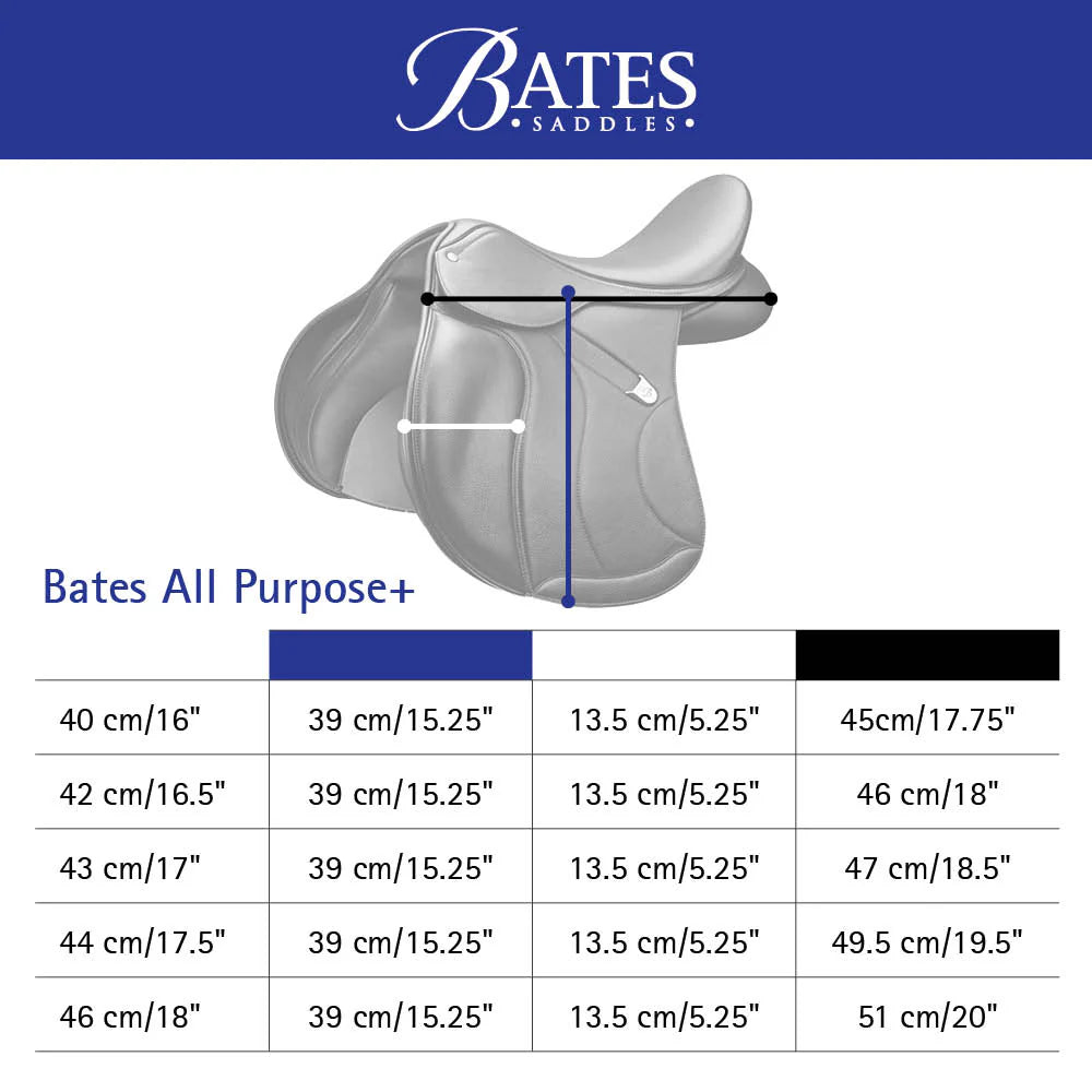 Bates All Purpose Saddle WIDE MODEL
