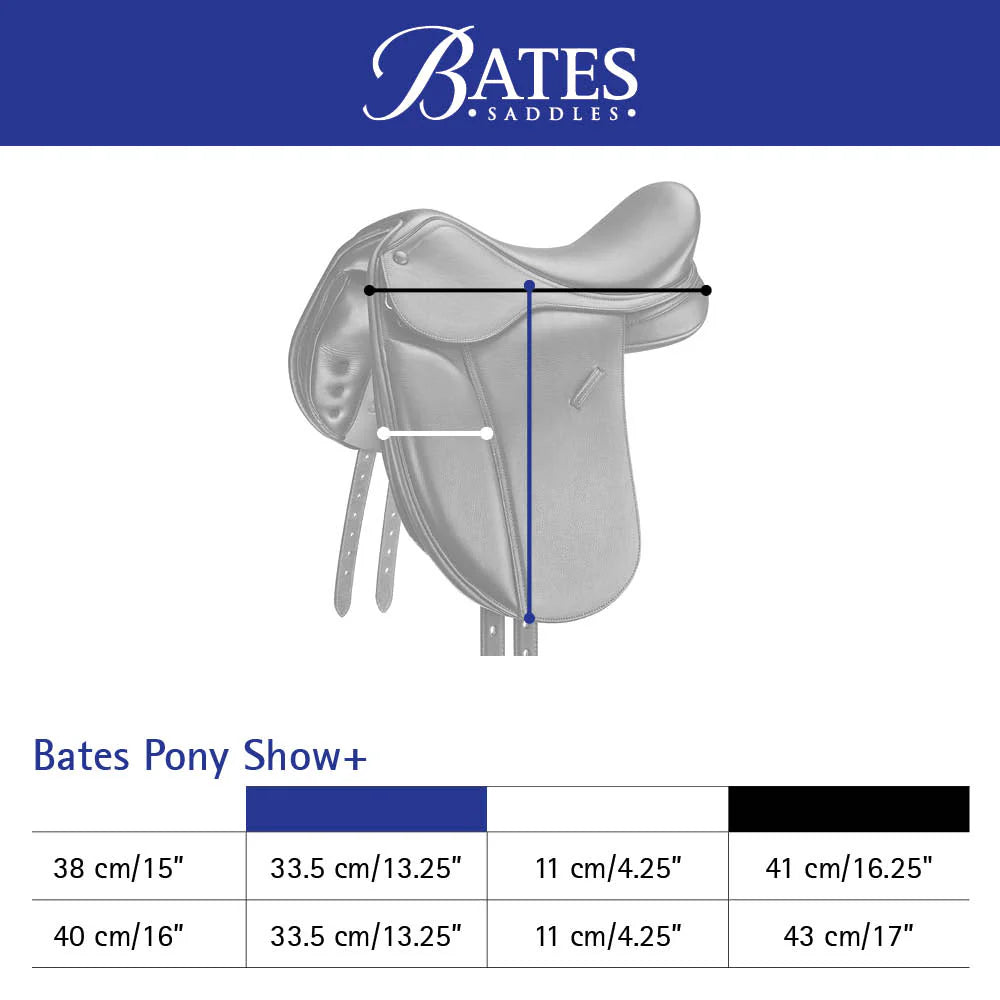 Bates Pony Show Saddle Luxe Leather