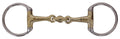 Platinum German Silver Eggbutt Snaffle Bit with Lozenge