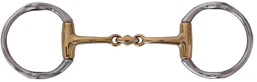 Platinum German Silver Eggbutt Gag Bit with Lozenge
