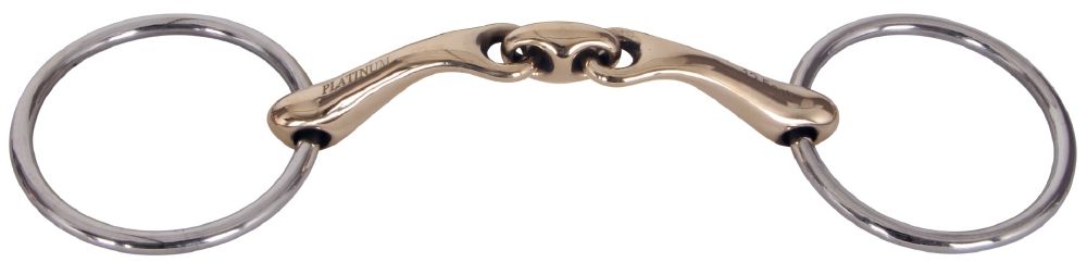 Angled Lozenge Loose Ring Training Snaffle Bit