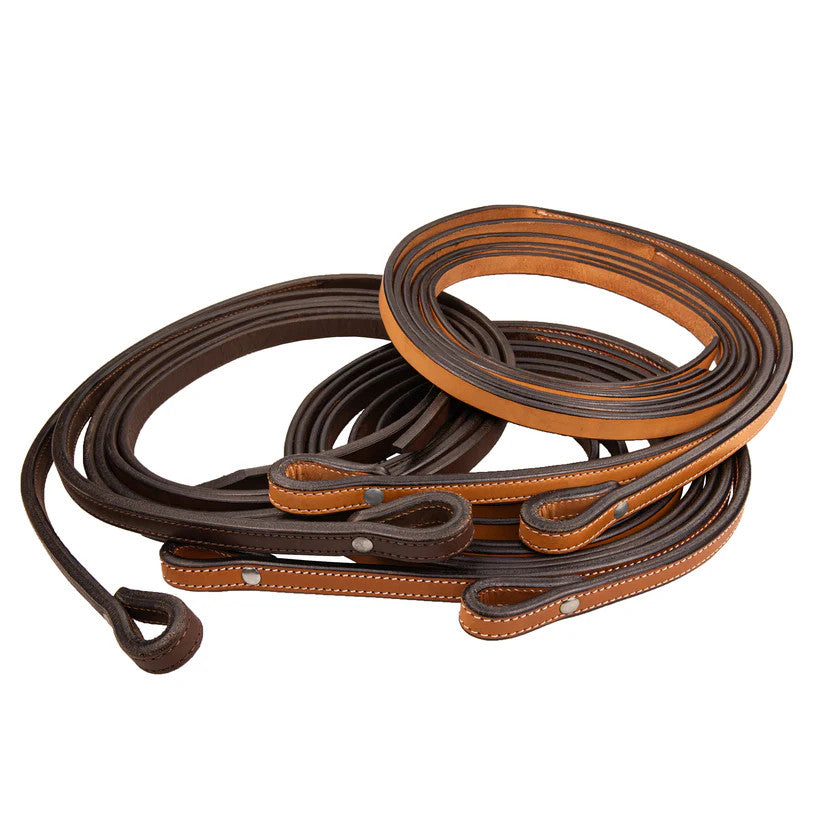 Syd Hill Classic Split Reins- Chestnut Colour 