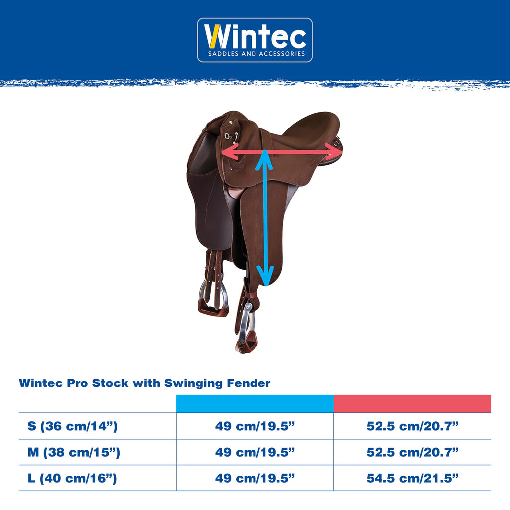 Wintec Pro Stock Saddle with Swinging Fender