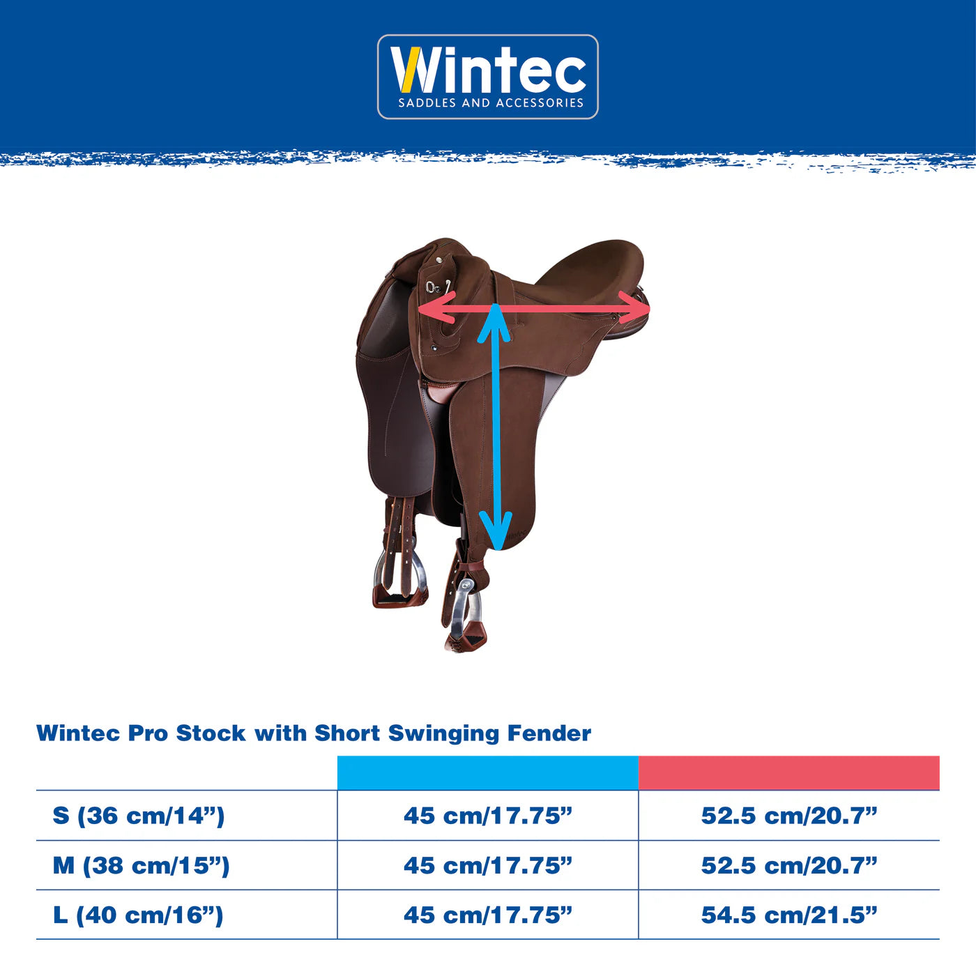 Wintec Pro Stock Saddle with Swinging Fender