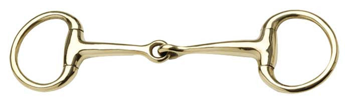 Gold Eggbutt Snaffle Bit