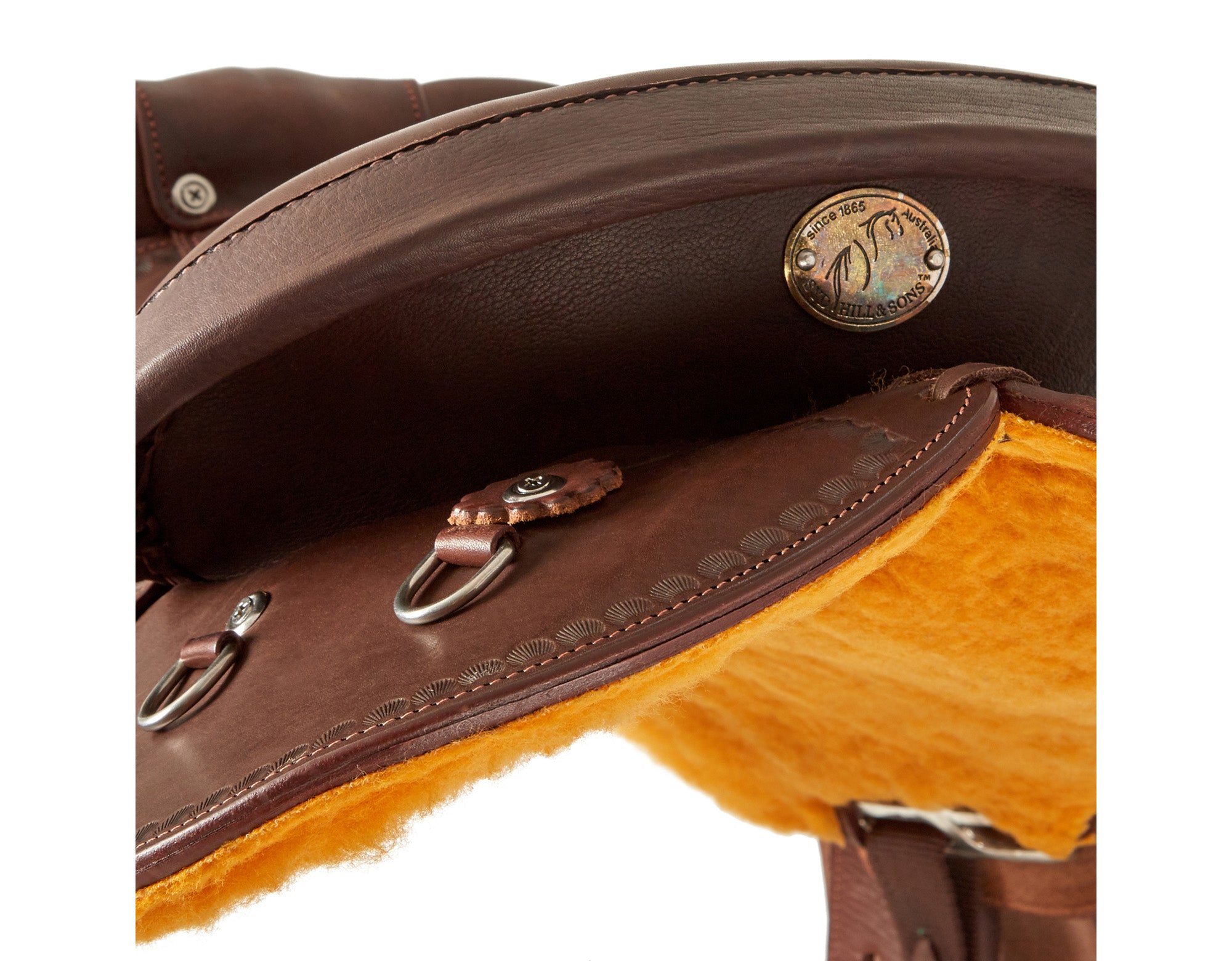 Syd Hill Half Breed Premium Leather Saddle with Adjustable Gullet